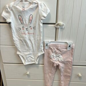 Carters baby bunny set 18m